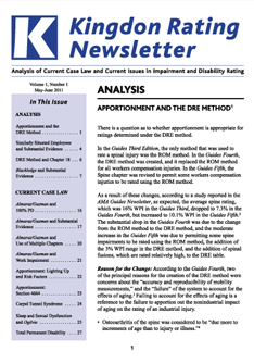 Kingdon Rating Newsletter
